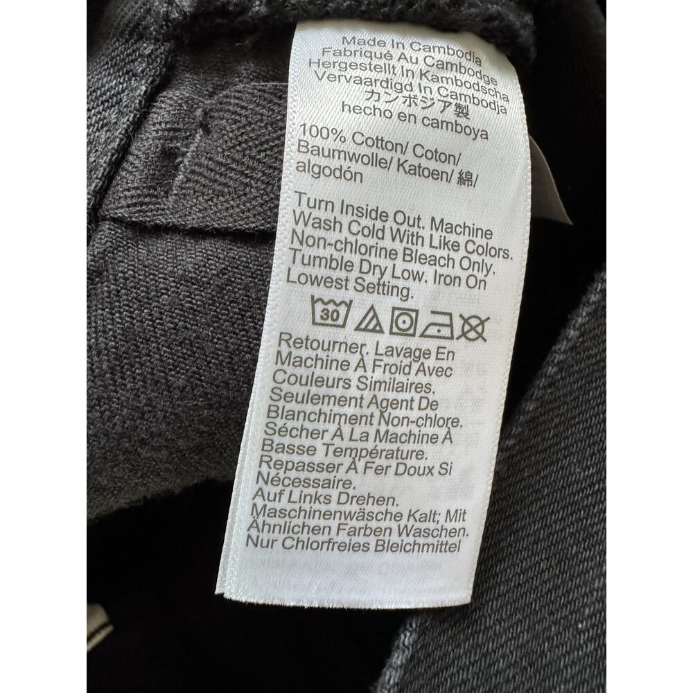 NWT Madewell The Balloon Jeans Black Size 24 Wide Leg Barrel 100% Cotton - Picture 10 of 11